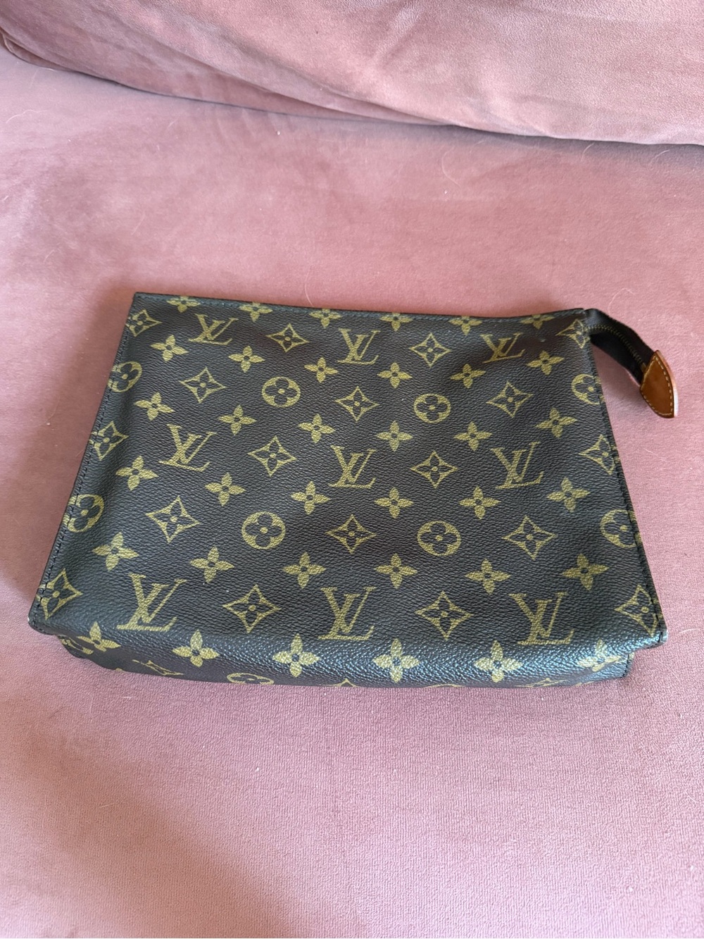 Louis Vuitton Monogram Canvas Toiletry Pouch - Brown & Gold Monogram